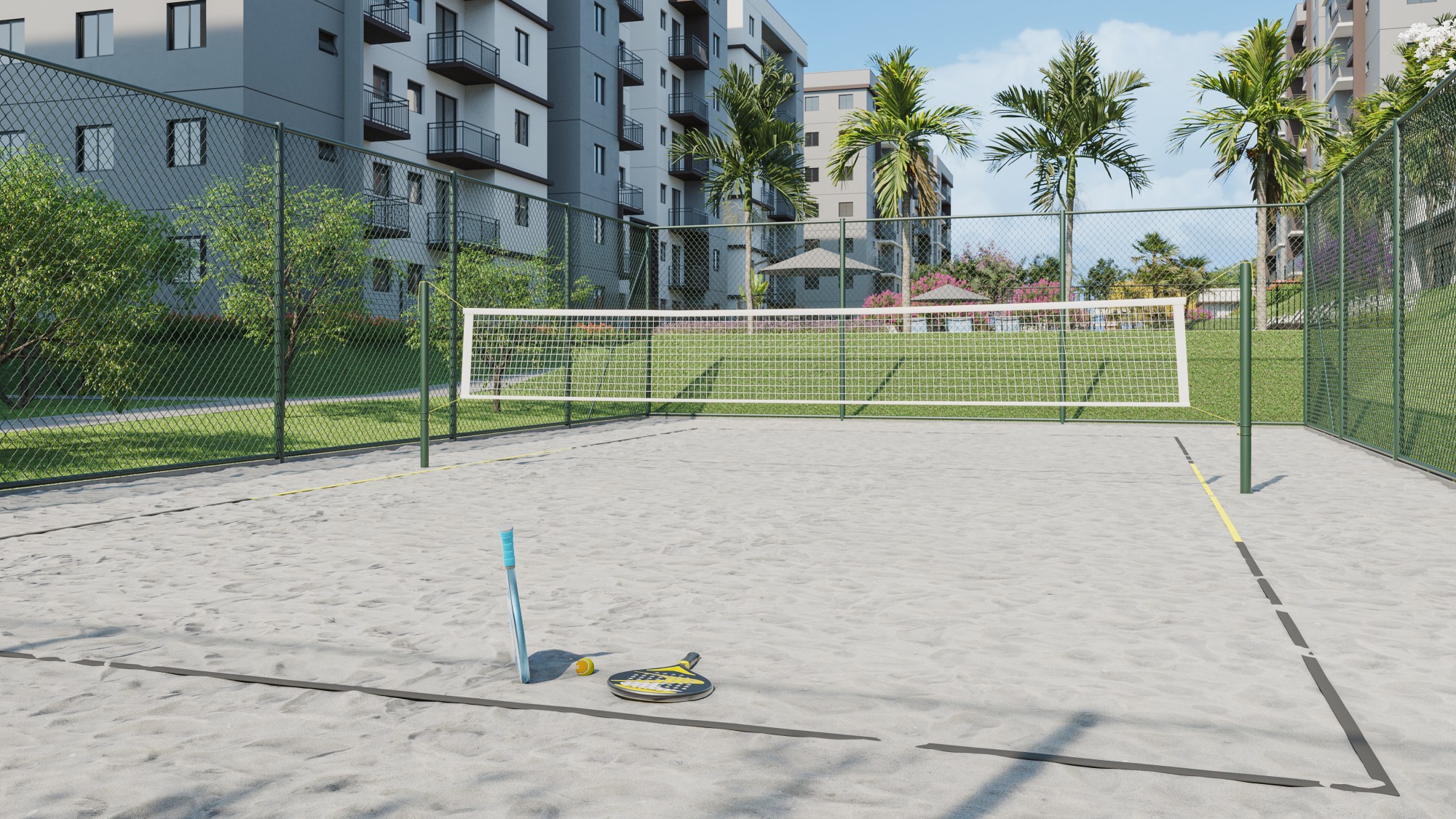 Quadra de Beach Tennis